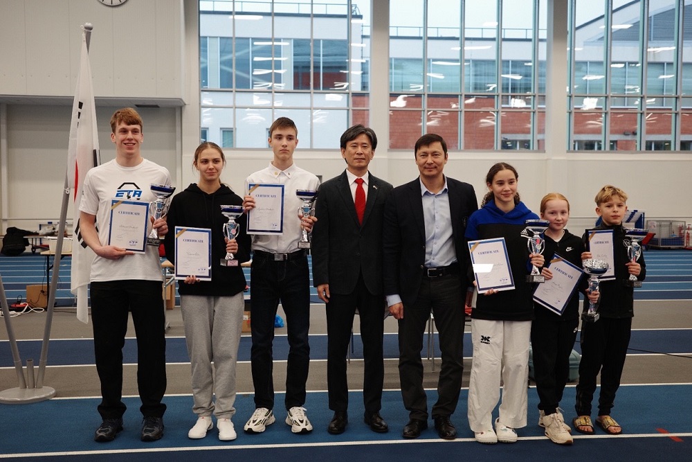 The Korean Ambassador's Cup Taekwondo competition was held on 14 December